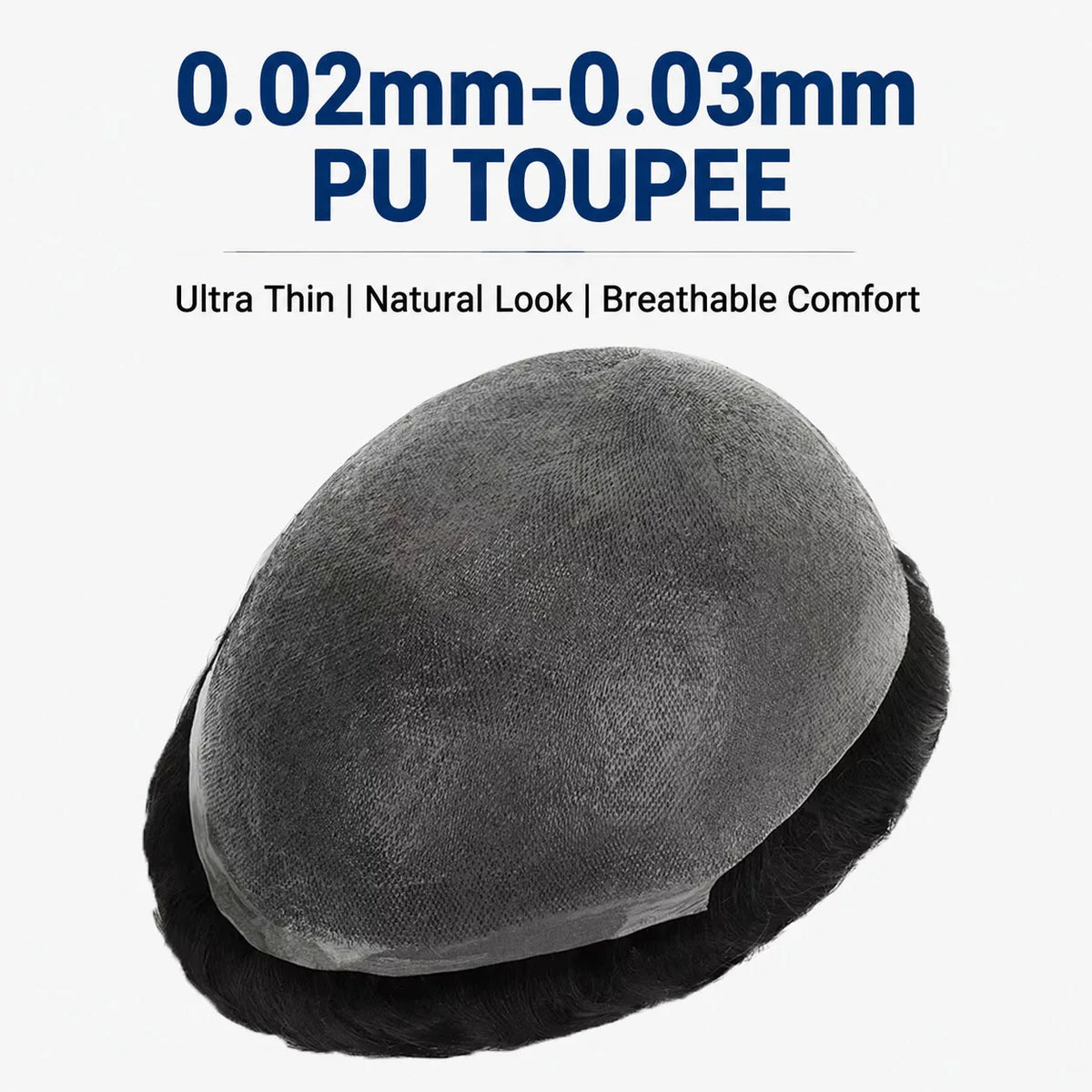 Ultra Thin Skin Hair System for Men | Invisible Human Hair Toupee