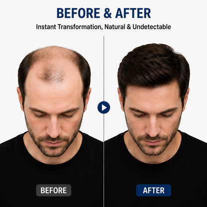 Ultra Thin Skin Hair System for Men | Invisible Human Hair Toupee